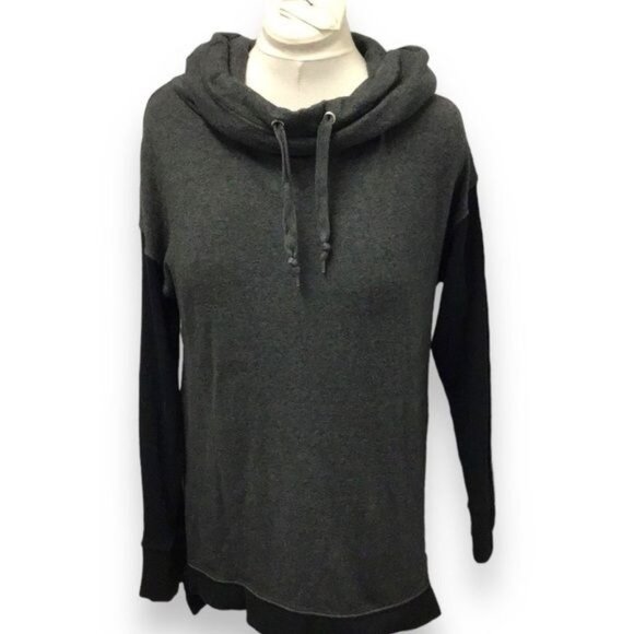 Hugs by Soft Surroundings Women’s Oversize Cowl Neck Sweater, Gray, Size M - Picture 2 of 7